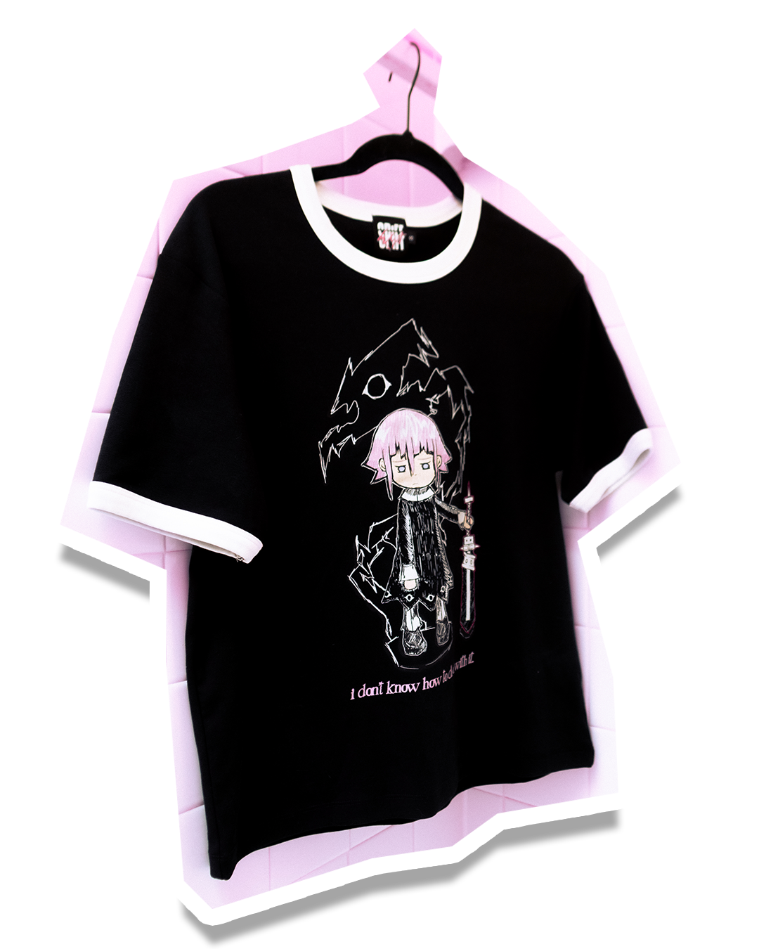 “deal with it.” ringer tee