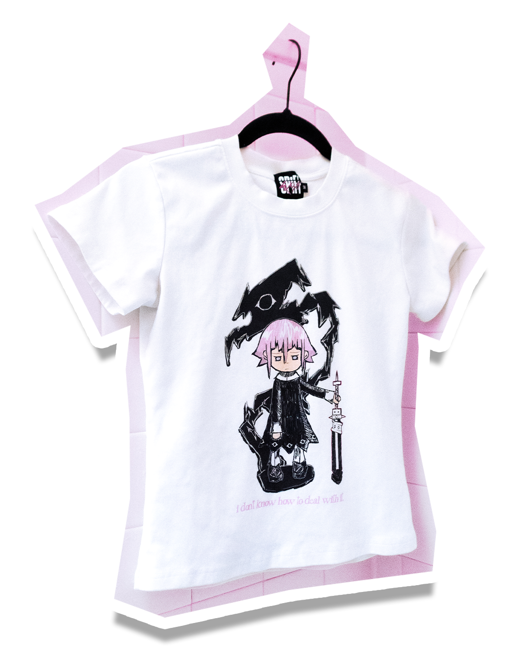 "deal with it." baby tee