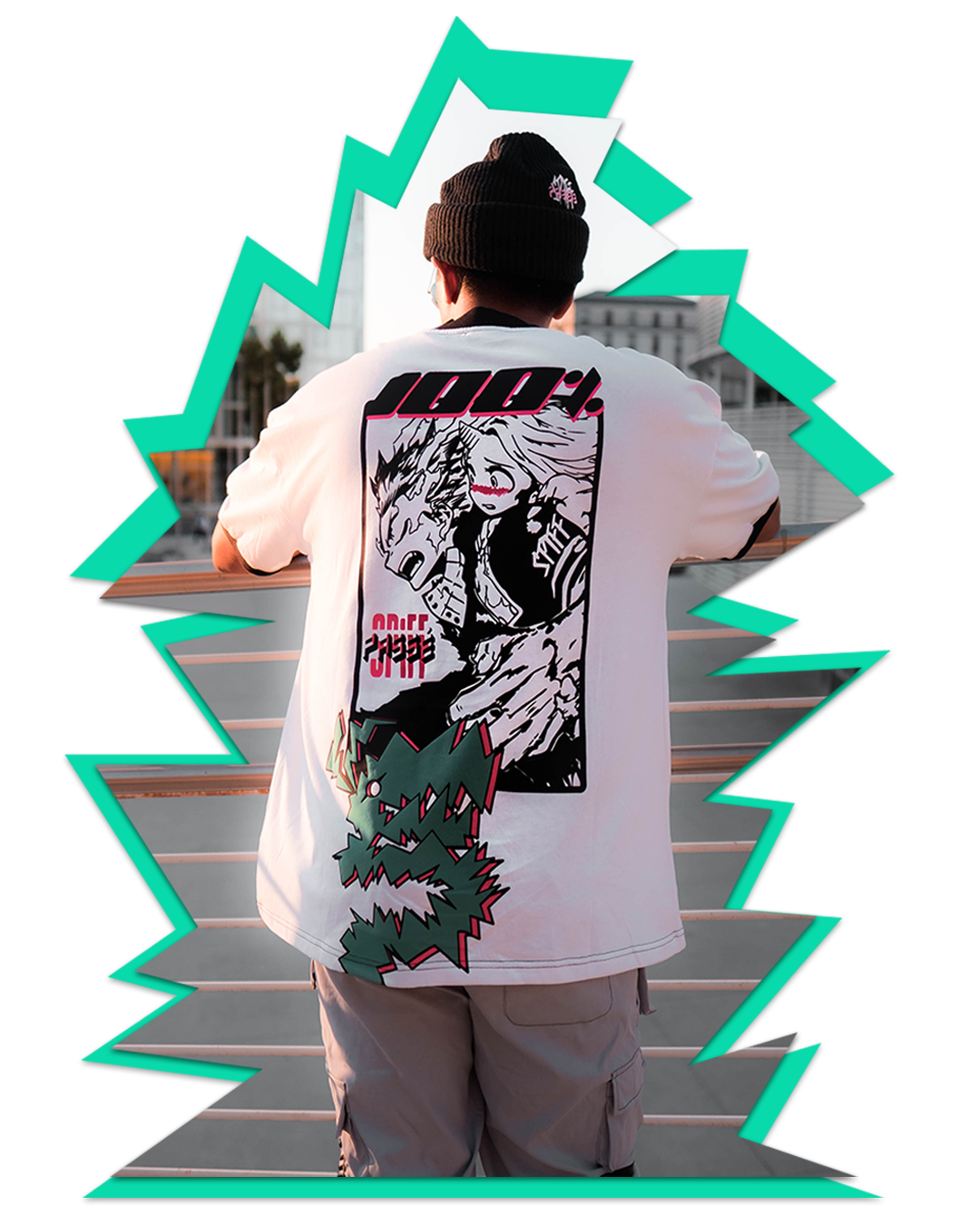 100% DEKU Mock Neck Tee