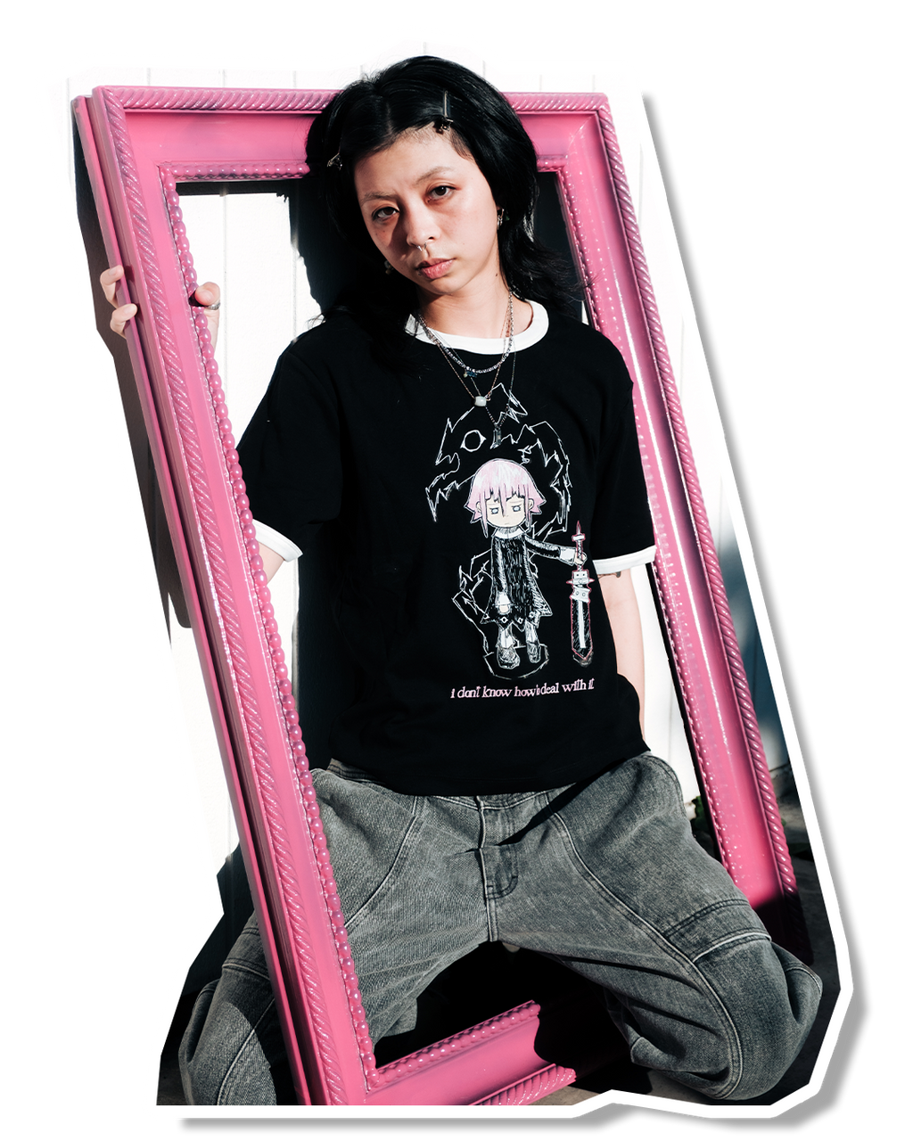 “Deal with it” Crona Ringer Tee