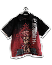 Load image into Gallery viewer, Malevolent Shrine Tapestry Button-Up (PREORDER)