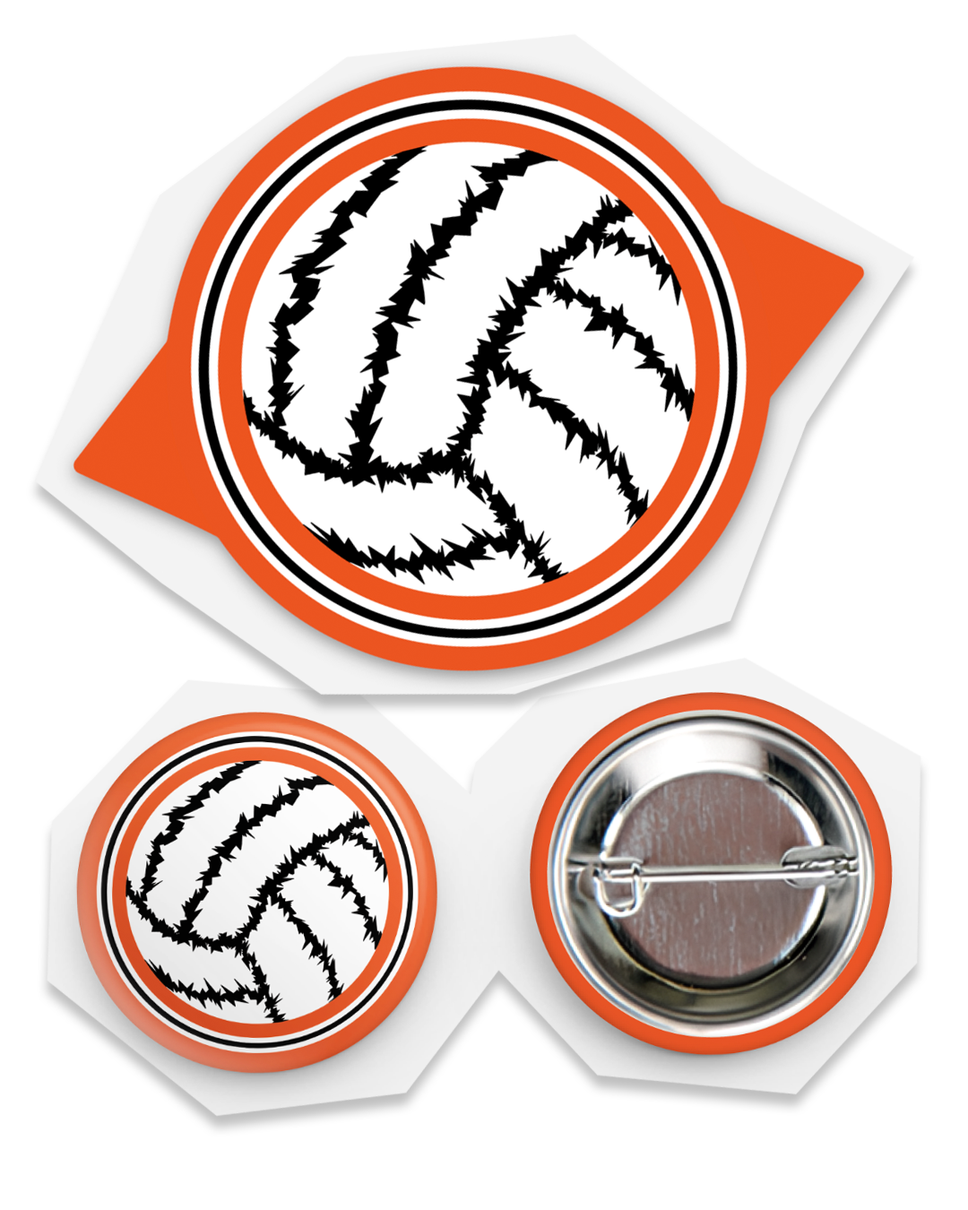 Karasuno Dragon Eye Sticker + Button Pack!