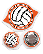 Load image into Gallery viewer, Karasuno Dragon Eye Sticker + Button Pack!