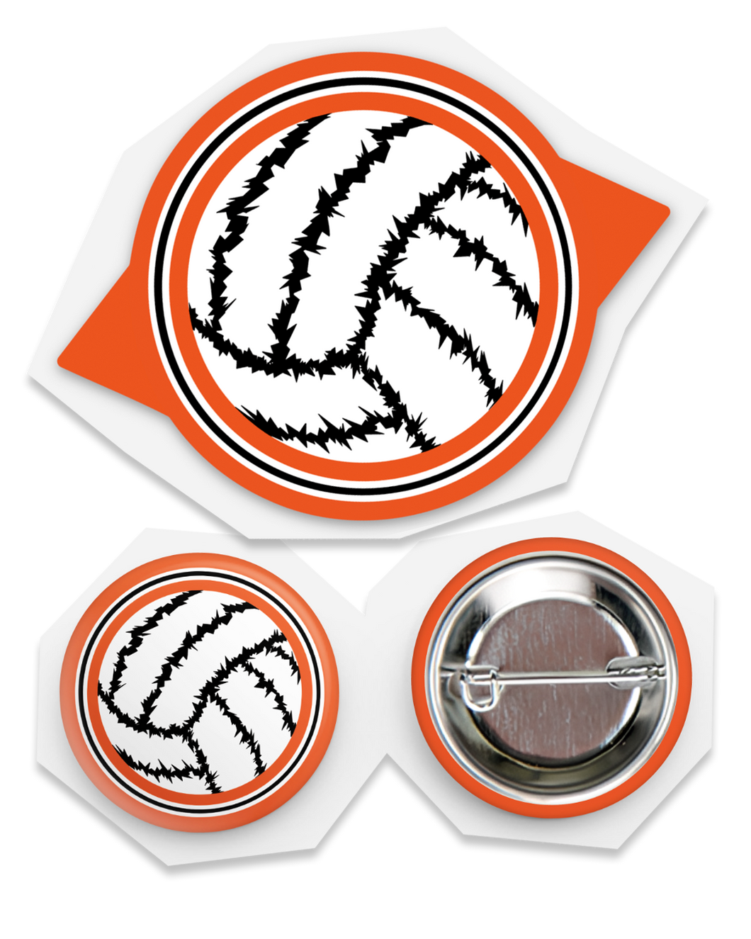 Karasuno Dragon Eye Sticker + Button Pack!