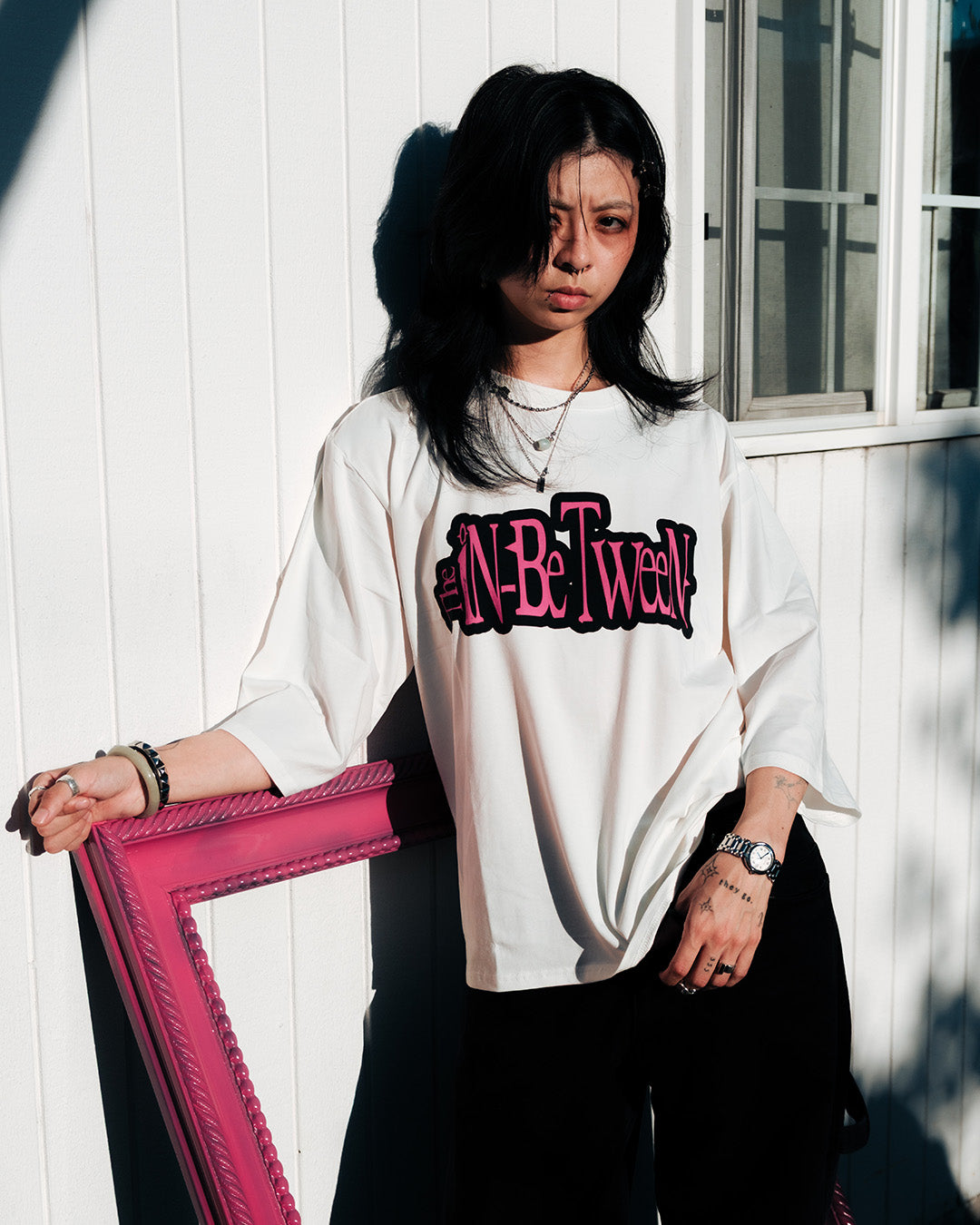"the in-between" half sleeve tee