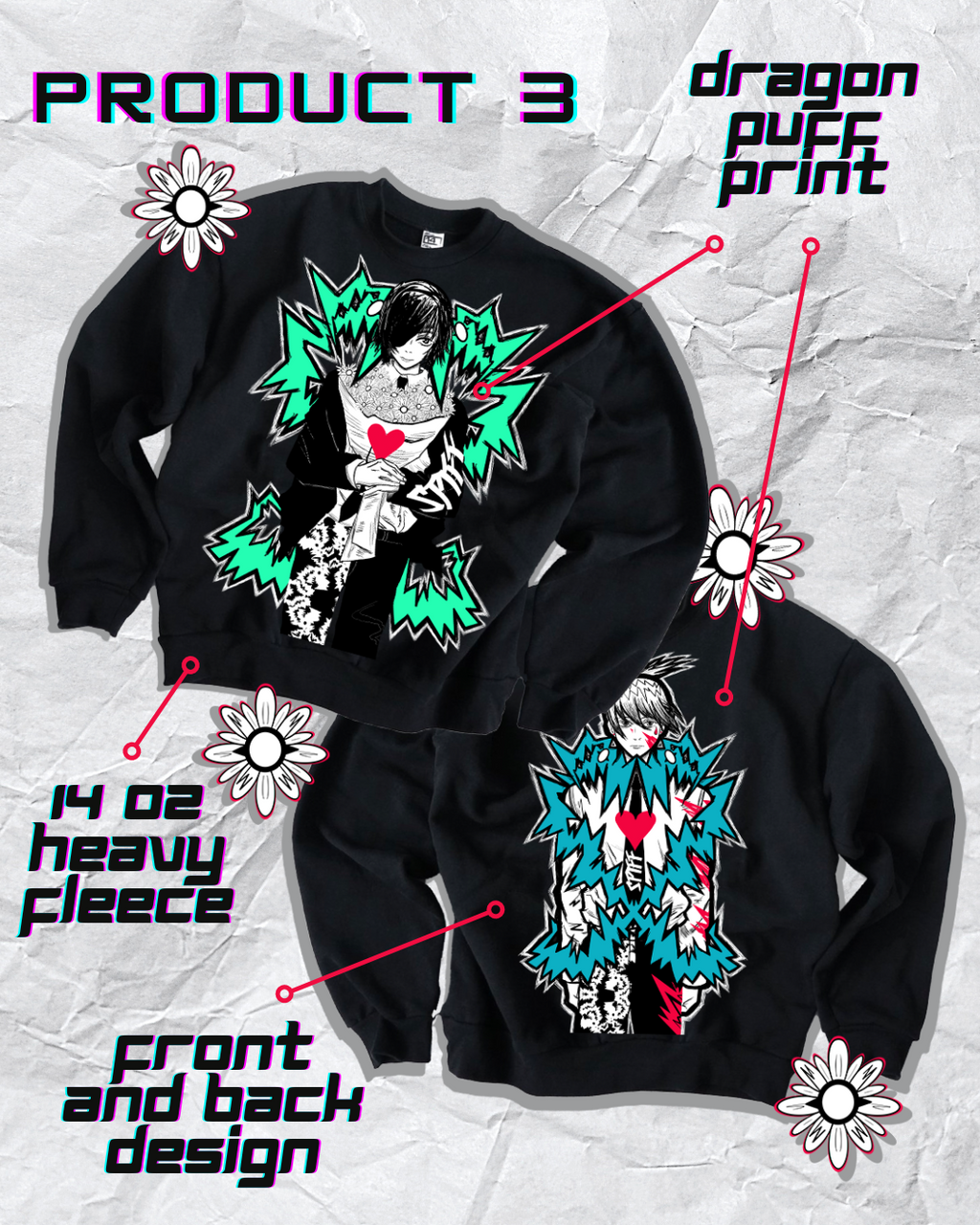 Easy Revenge! Himeno & Aki Heavyweight Crewneck