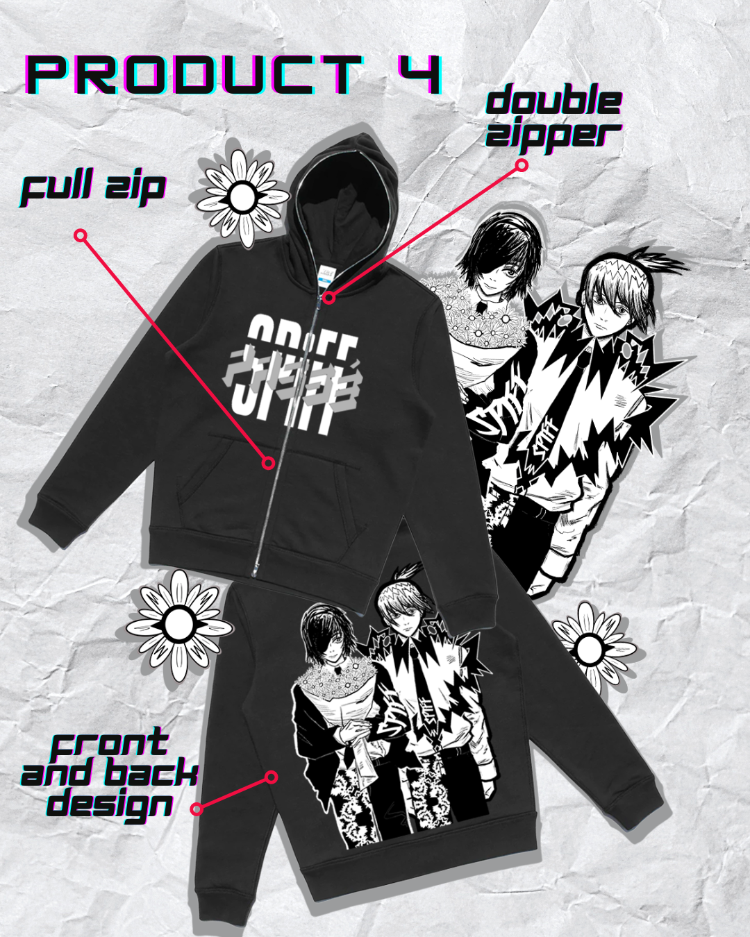 LiFE AFTER: "Aki & Himeno" Full Zip Hoodie