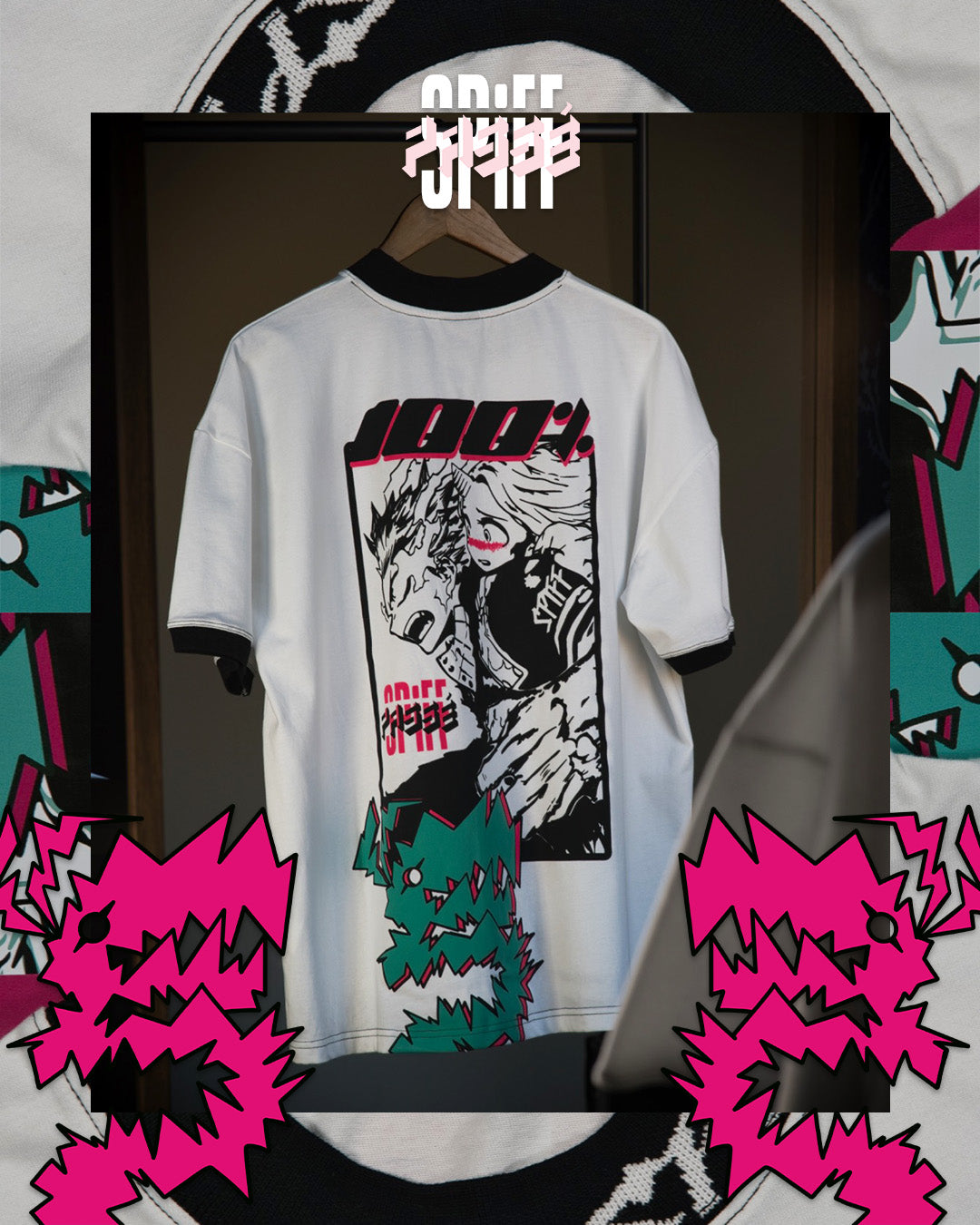 100% DEKU Mock Neck Tee