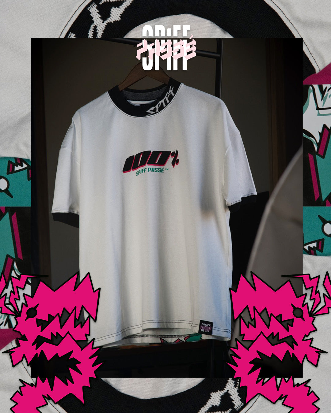 100% DEKU Mock Neck Tee – Spiff Passe