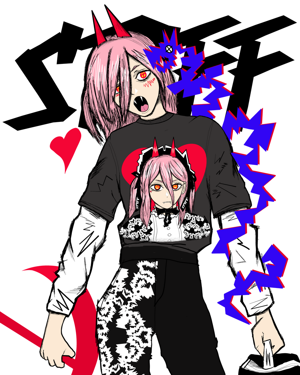 POWER Maid Drop Shoulder Tee